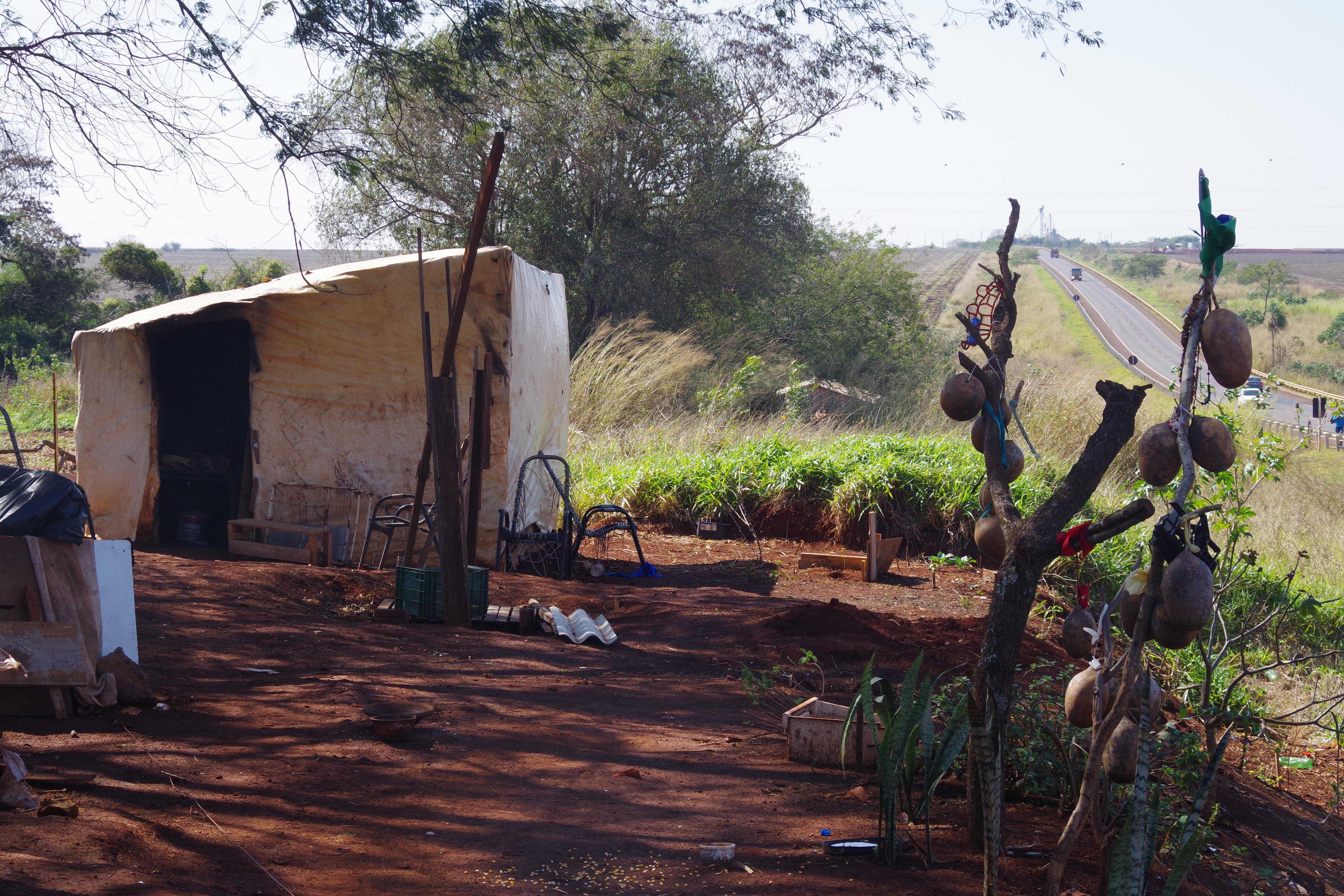 Wie auf kleinen Inseln leben viele indigene Völker mittlerweile zwischen Straßen und Landwirtschaftsflächen, die ihre Territorien förmlich einschließen.‎