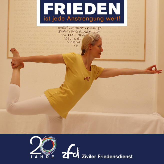 Die ehemalige AGIAMONDO-Fachkraft Yvonne Massoth unterstützt "Sweat for Peace".