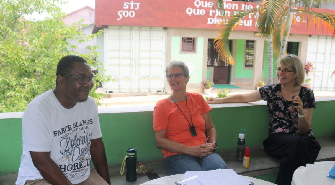 Christophe Adjassoho, Ulla Kölbl und Isolde Böttger