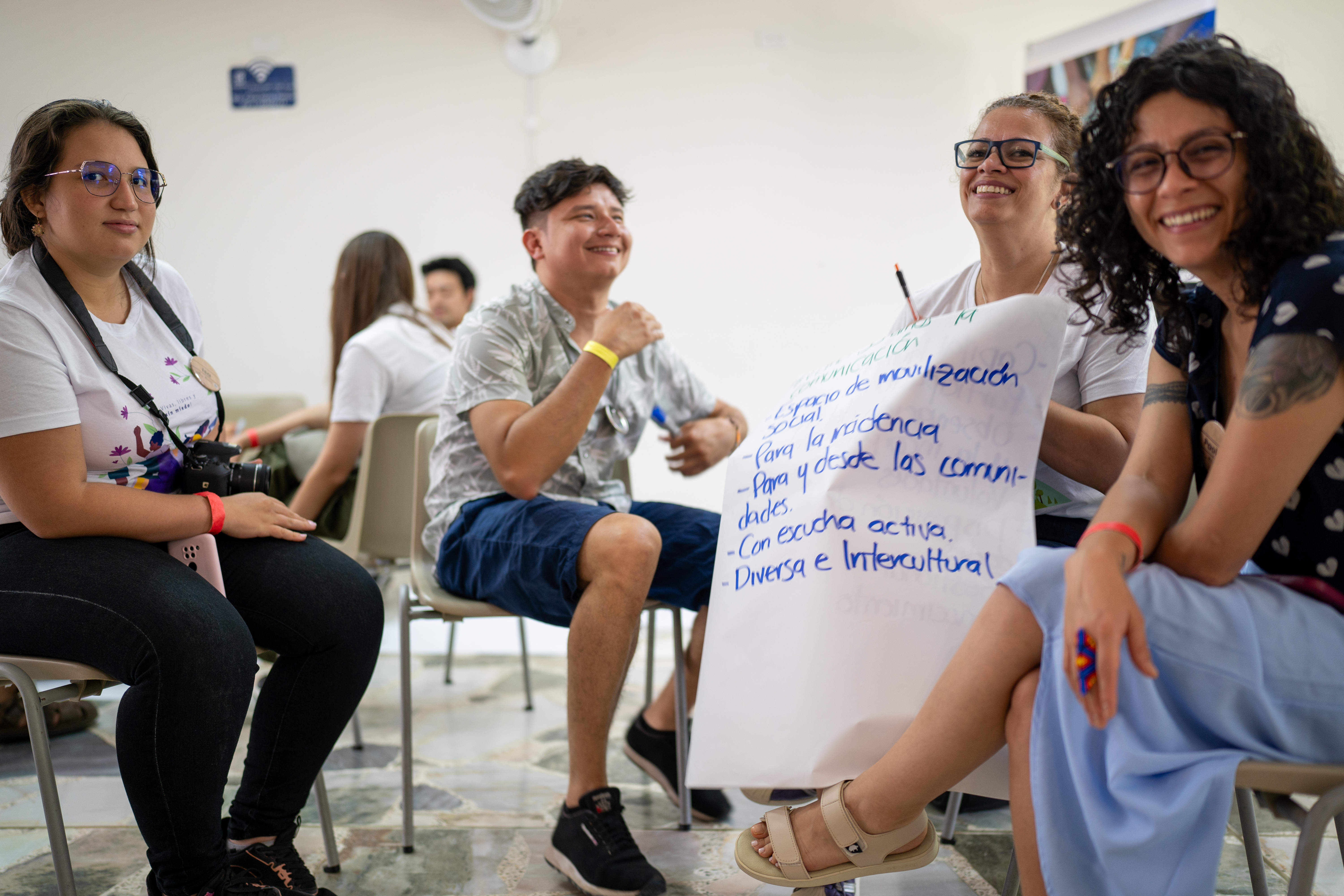 Austausch in der Gruppenarbeit.