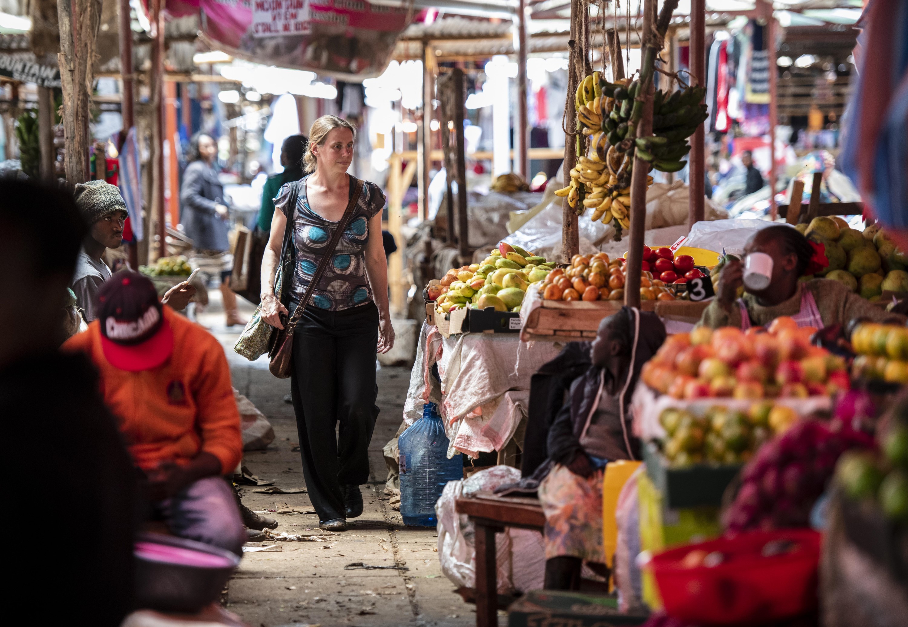 Einkauf auf dem Markt in Ngong. ‎