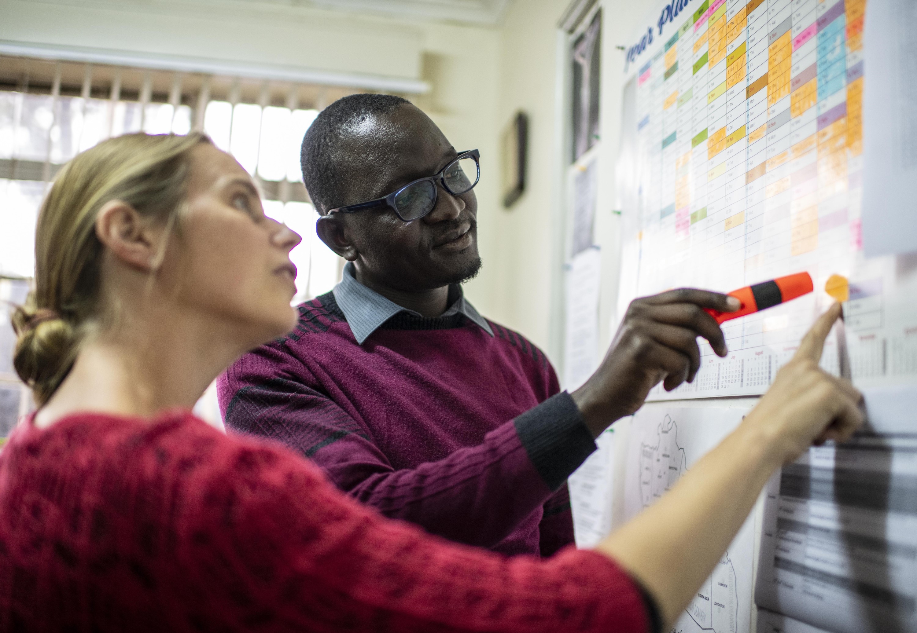 Iris Karanja arbeitet eng mit Gerald Otieno, dem Koordinator für Jugendarbeit der Diözese, ‎zusammen. ‎