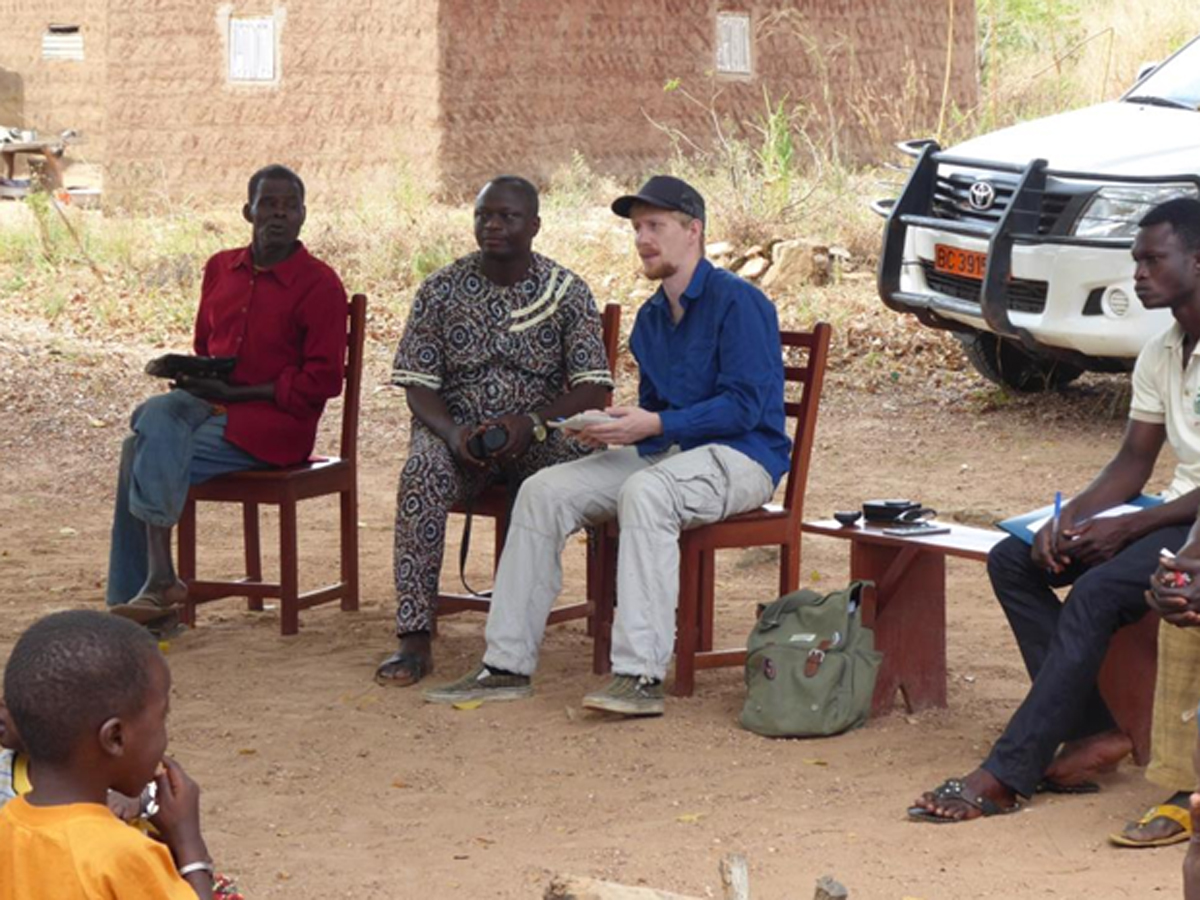 Training des Teams der Partnerorganisation Caritas Diocésaine et Développement (CDD) in Natitingou/ Nordbenin zur Erhebung von sozio-ökonomischen Daten.