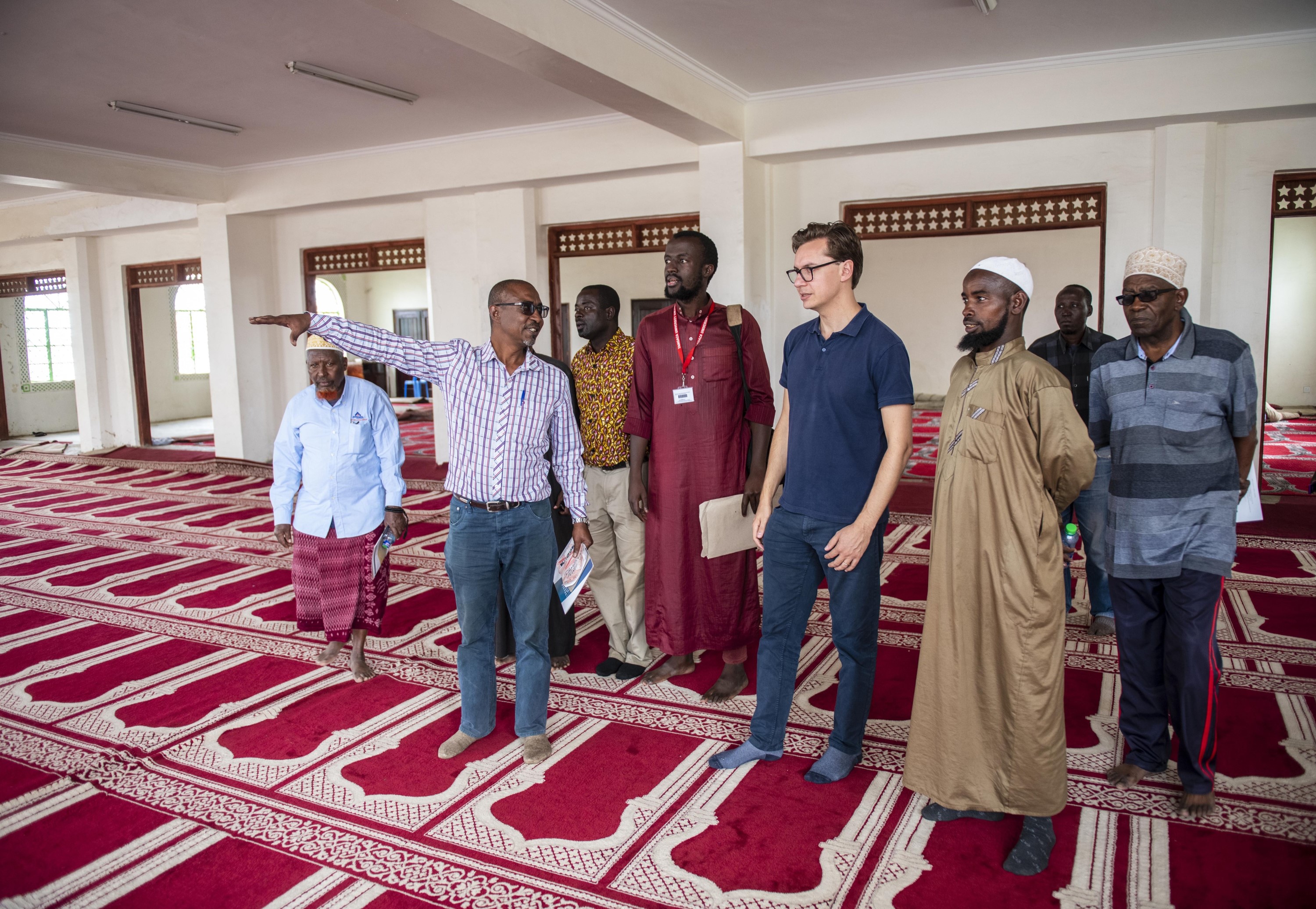 Begehung der Moschee