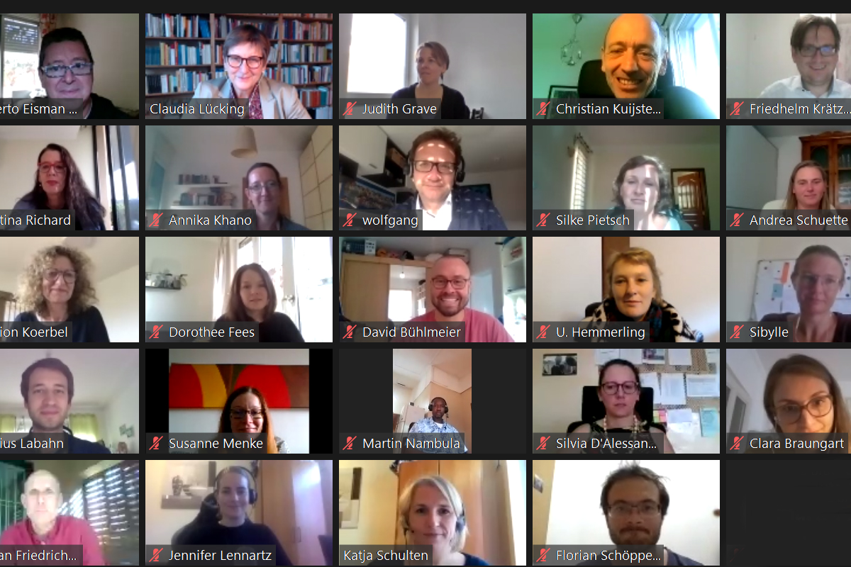 Die Konferenz des ZFD-Weltteams von AGIAMONDO fand in diesem Jahr digital statt.