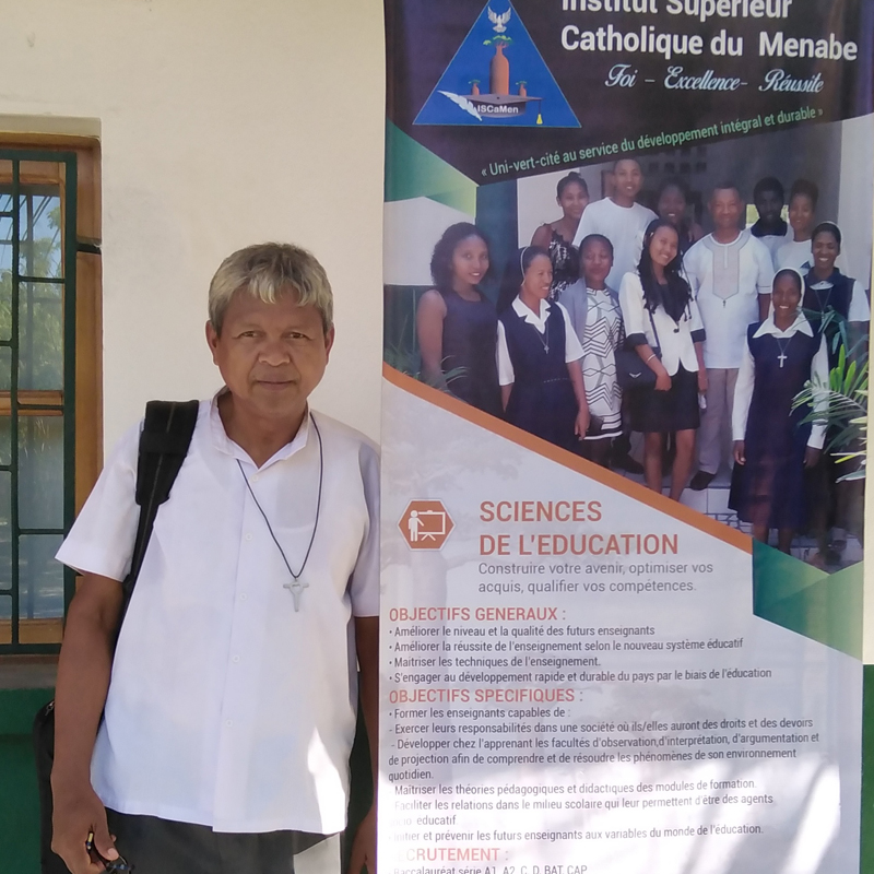 Frère Omar, Leiter der Fachhochschule ISCAMEN in Morondava