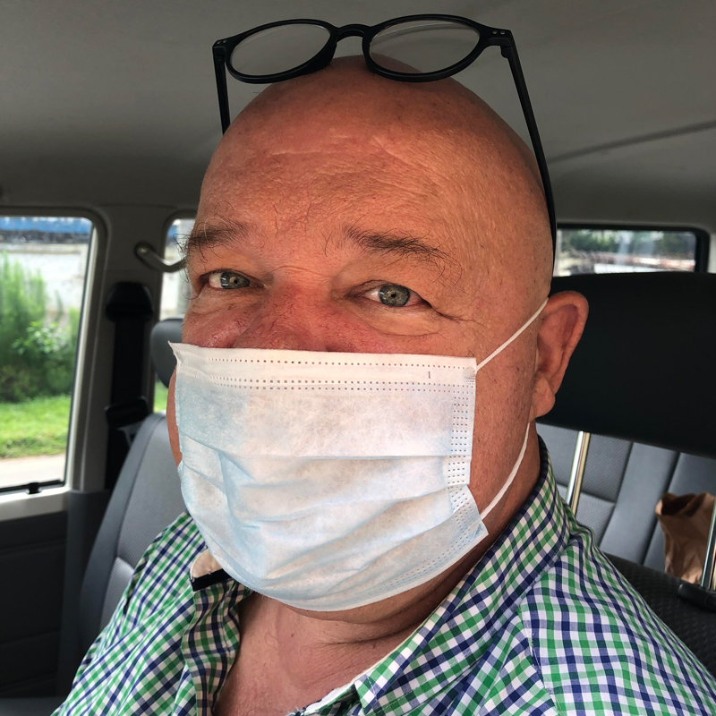 ZFD-Fachkraft Manfred Rink arbeitet im katholischen Bildungssekretariat mit.