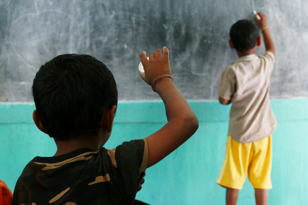 Zur Eindämmung der Corona-Pandemie sind die meisten Schulen in Indien geschlossen.