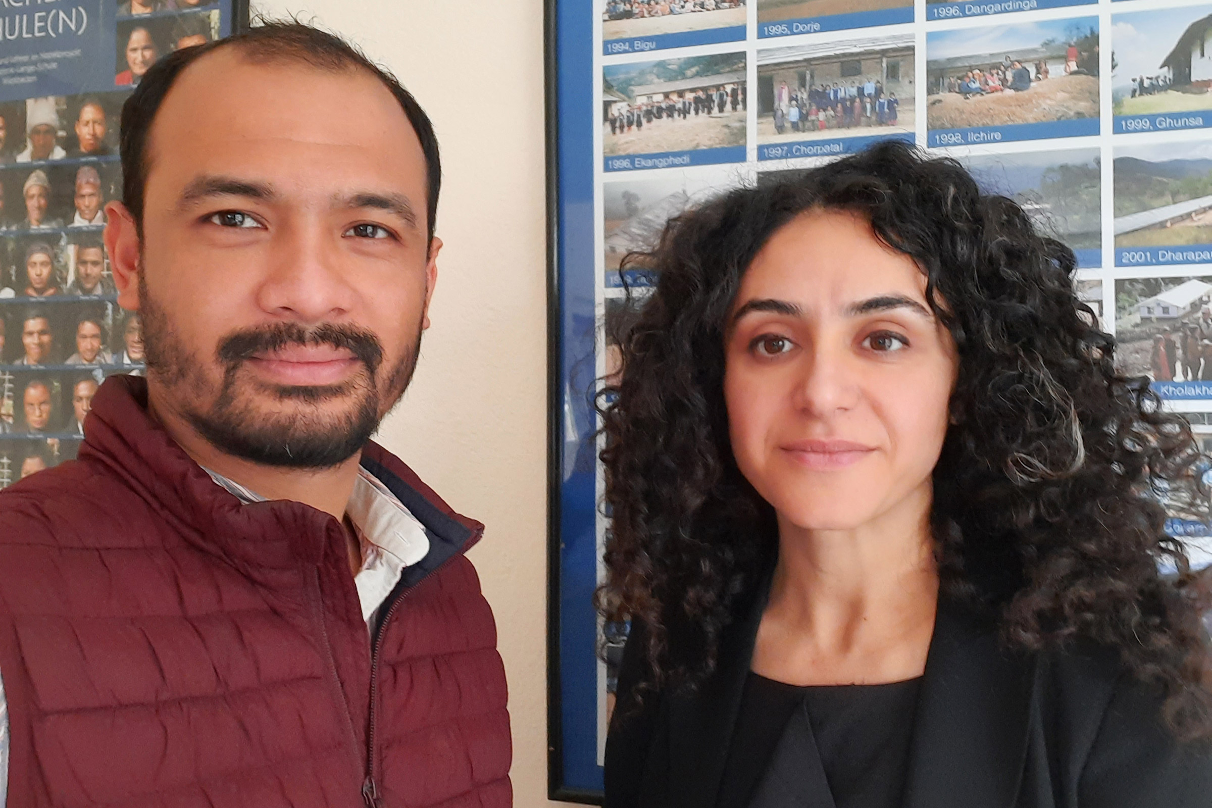 Abishek Thapa und Hakimeh Yagootkar