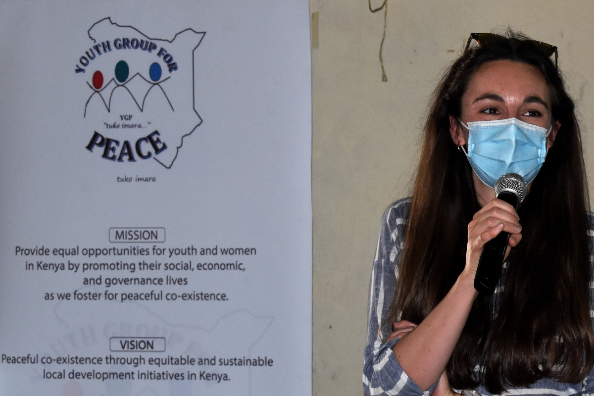 Susann Gihr während eines Trainings im Rahmen des Interreligiösen Dialogs (IRD) in Embulbul