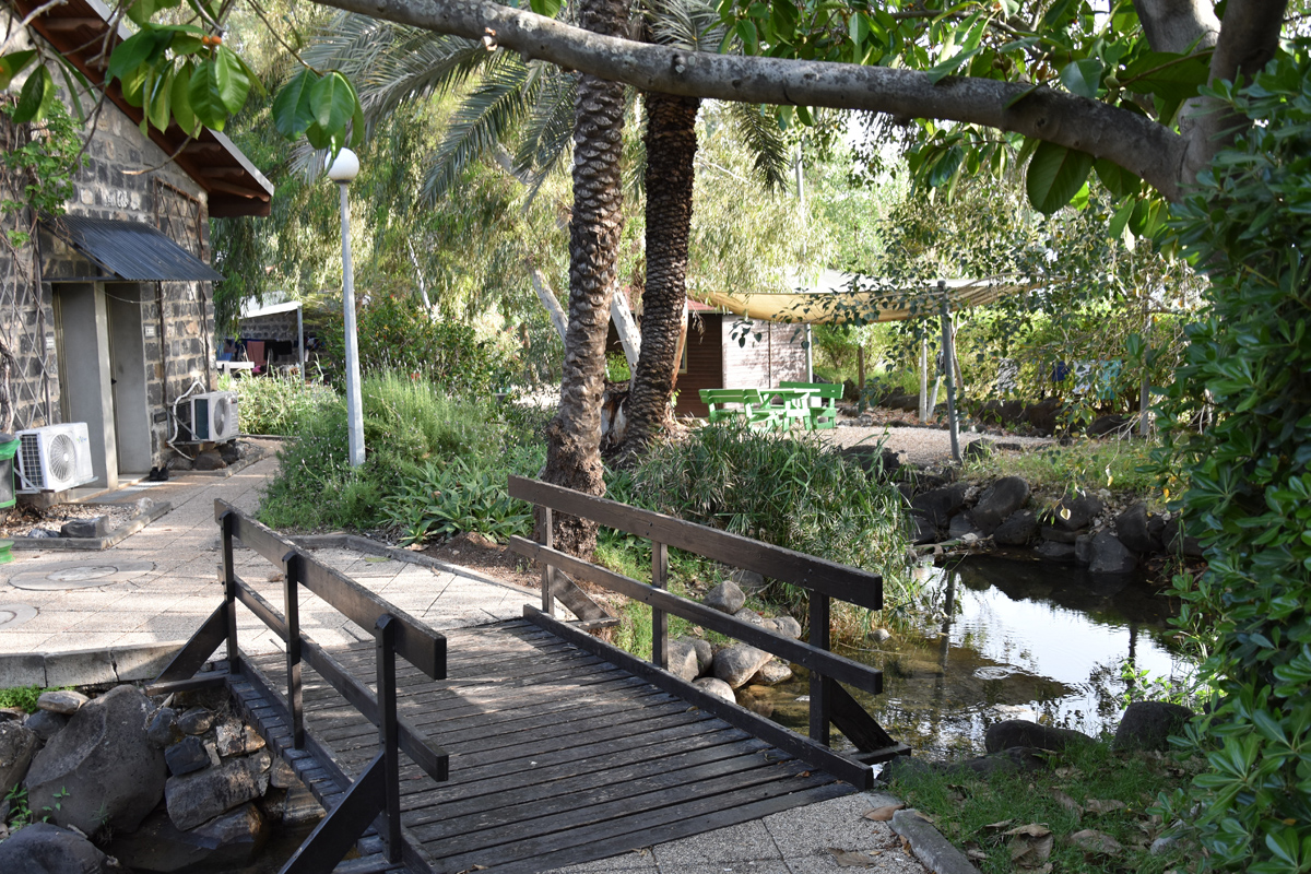 Garten im Kloster Tabgha. Aufgrund der Corona-Kontaktsperre waren die Freiwilligen des Jahrgangs 2020 lange Zeit unter sich.