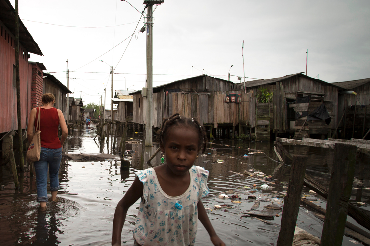 Drei Viertel der Bevölkerung des Nuevo Milenio sind Geflüchtete, die durch den Konflikt aus ihren Dörfern in die Stadt vertrieben wurden.