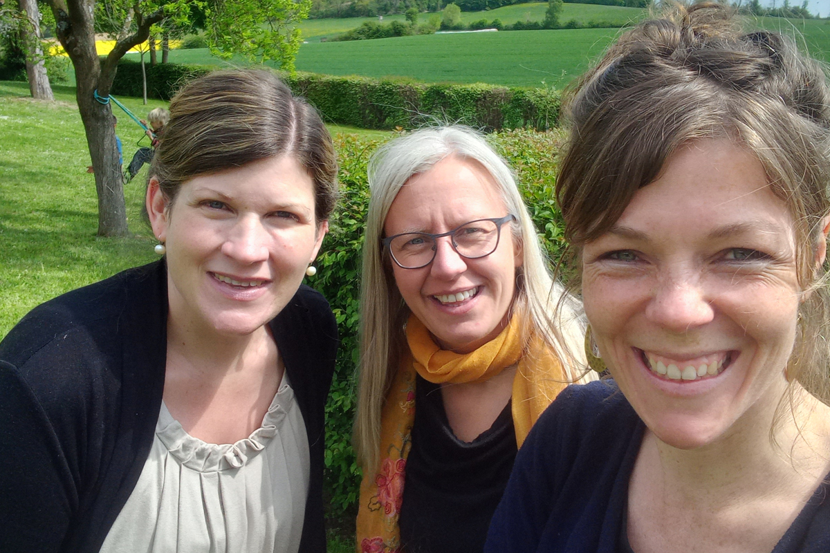 Die drei Initiatorinnen des Treffens: Friederike Dillenseger-Wekesa, Nicola Maier und Eva Tempelmann (von links)