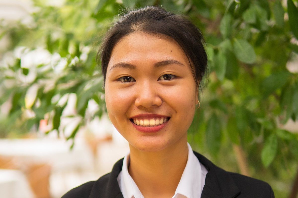 Nguyen Thanh Xuan ist heute Leiterin des Ausbildungsrestaurants der Berufsfachschule, die sie selbst als Auszubildende absolviert hat.