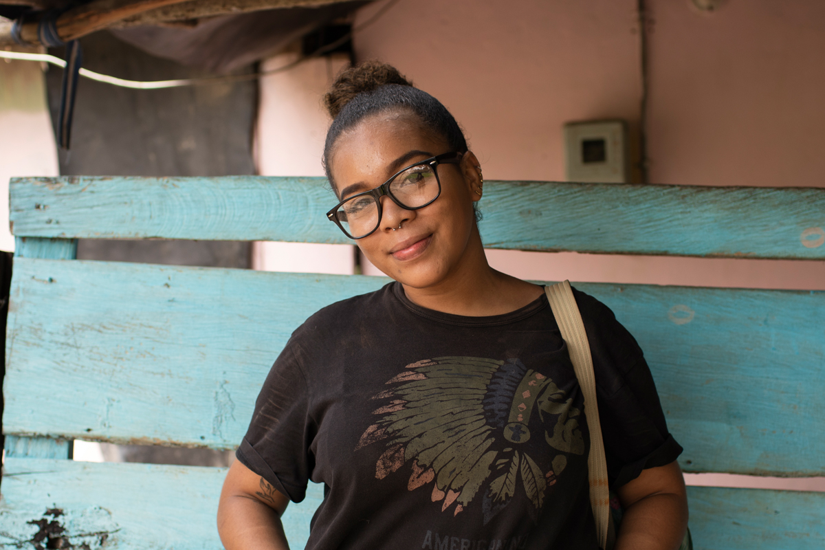 Die 21-jährige Mishelle Rangel ist Mitglied der Umweltschutzinitiative Aguawil, die sich trotz Bedrohungen gegen das Fracking engagiert.