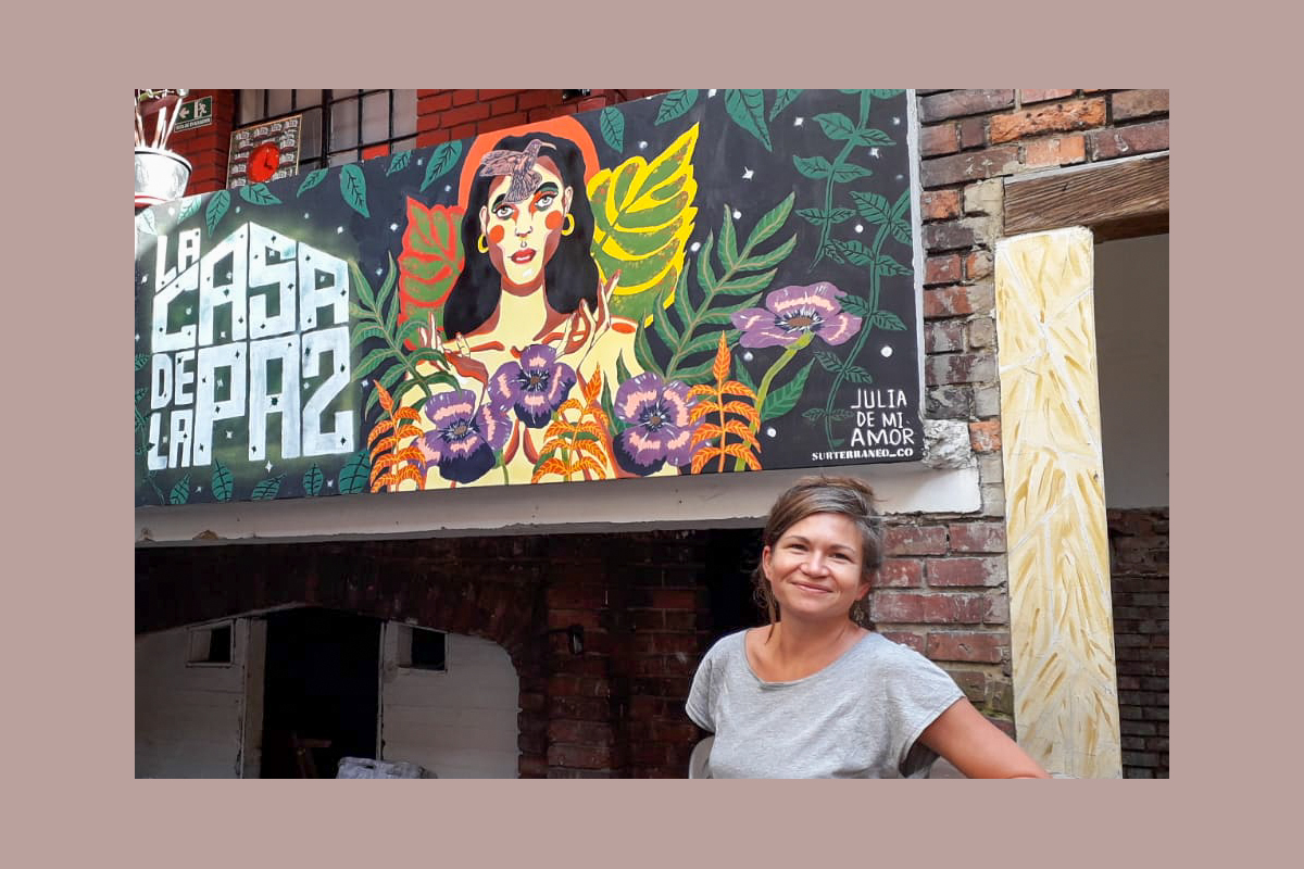 ZFD-Fachkraft Katharina Wagner arbeitet als integrierte Fachkraft bei der Ruta Pacífica de las Mujeres.