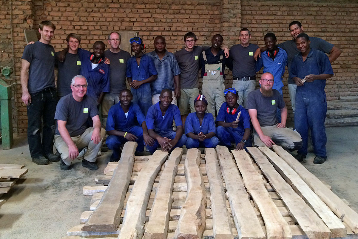 Blick in die Schreinerei des Centre des Jeunes in Gatenga.