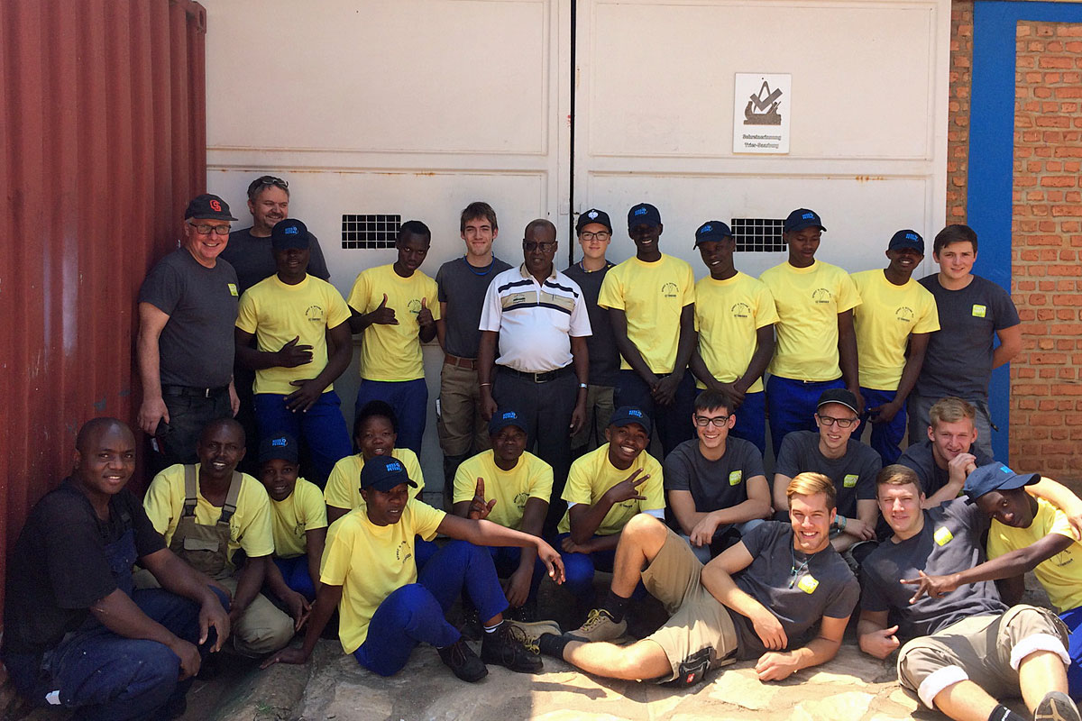 Durch die Unterstützung der rheinland-pfälzischen Vereins konnte die Anzahl der Auszubildenden in der Schreinerei im Centre des Jeunes gesteigert werden.