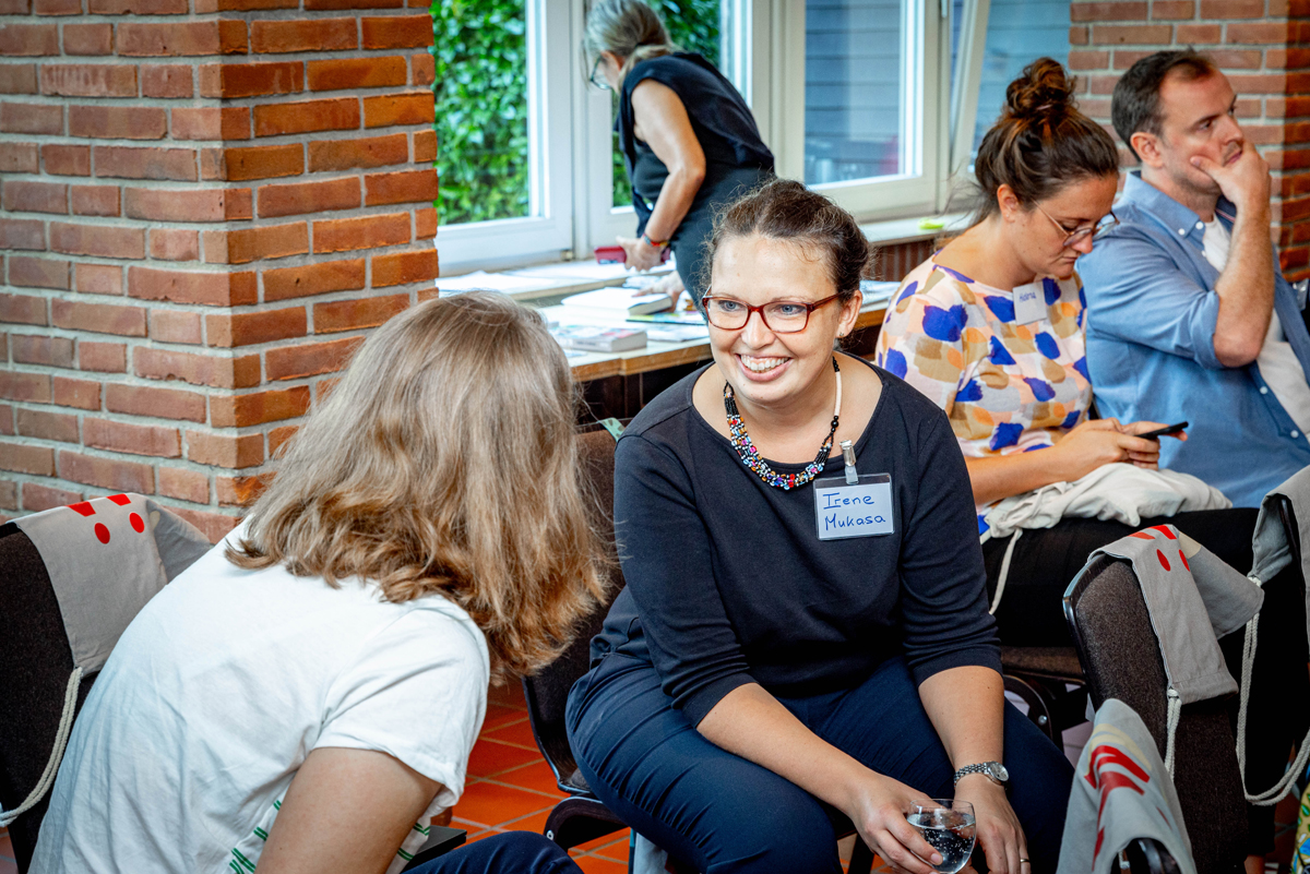 Auch beim Sommertreffen der zurückgekehrten Fachkräfte von AGIAMONDO im September 2023 war Irene Mukasa-Erben mit dabei.