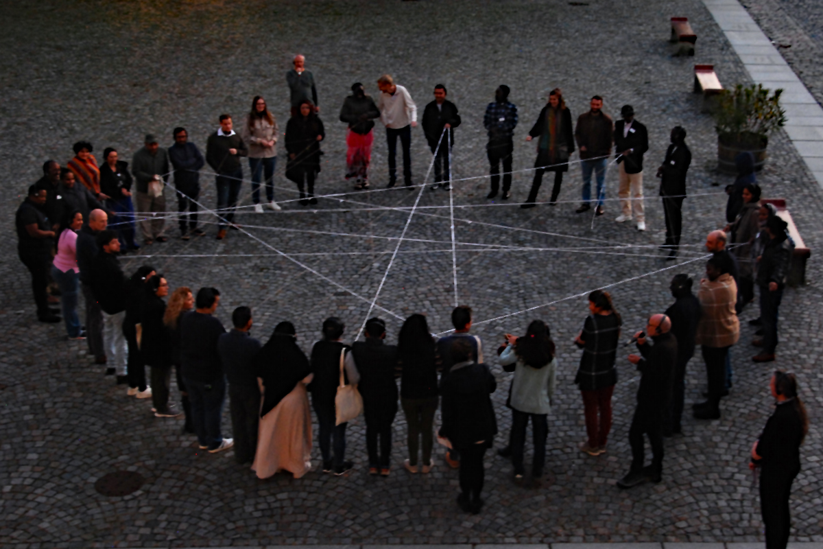 Vernetzungsübung der Teilnehmenden