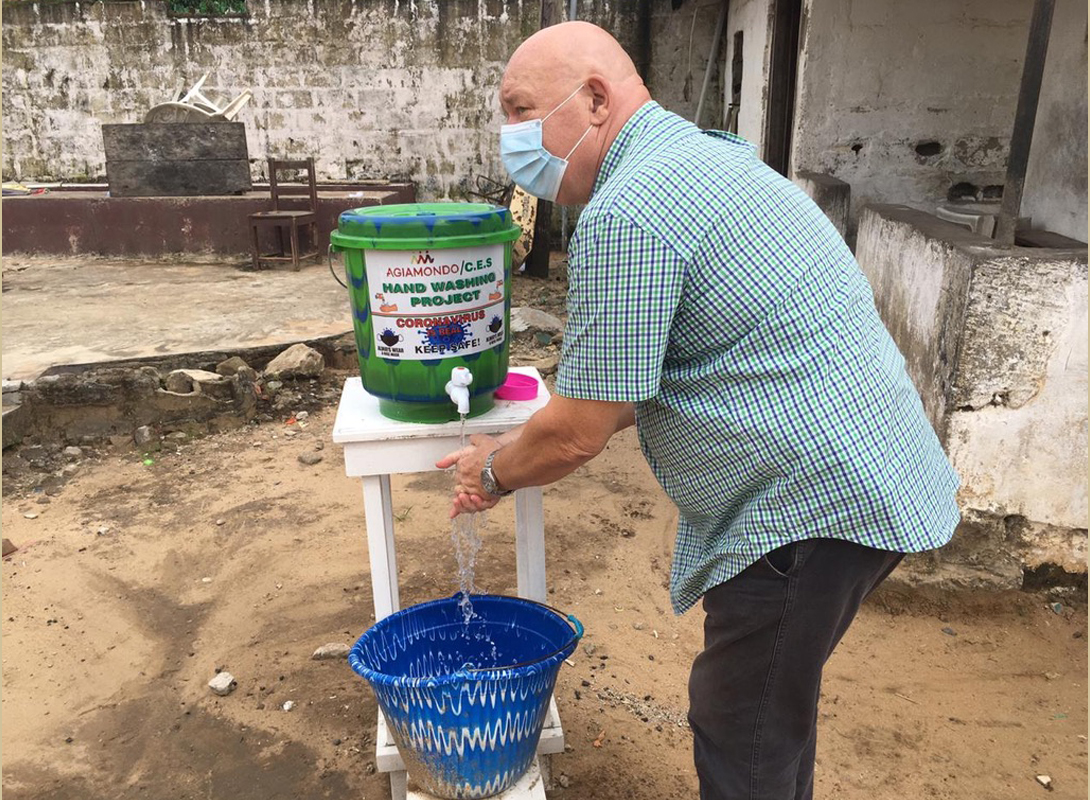 Manfred Rink während der Corona-Pandemie in Liberia