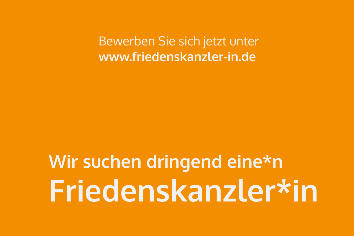 Plattform Zivile Konfliktbearbeitung, Aktion FriedenskanzlerIn