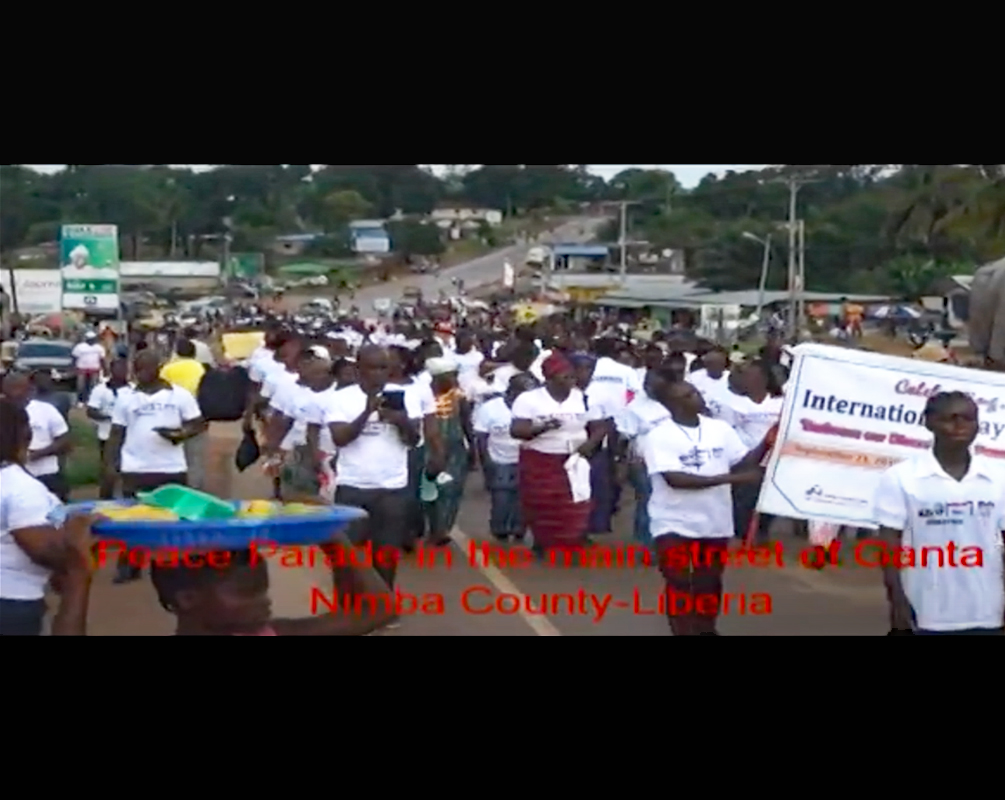 2017 - Demonstration zum Weltfriedenstag in Liberia